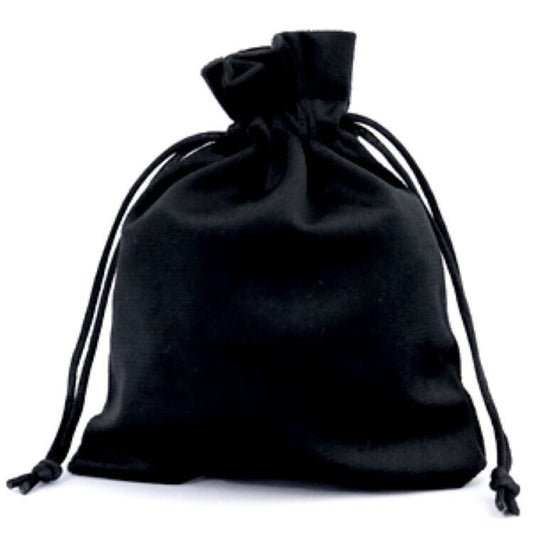 Jewellery Velvet Bag Black 12cm X 15 cm (3 pieces)