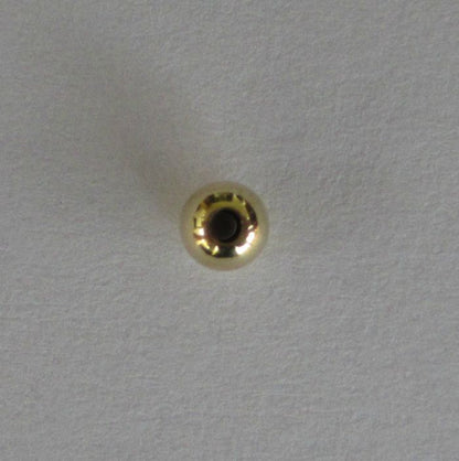 Pack of 100 Gold Filled, round BEADS,  3mm (seamless)
