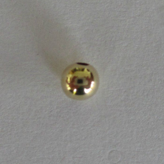 Pack of 20 Gold Filled round BEADS,  3 mm (seamless)