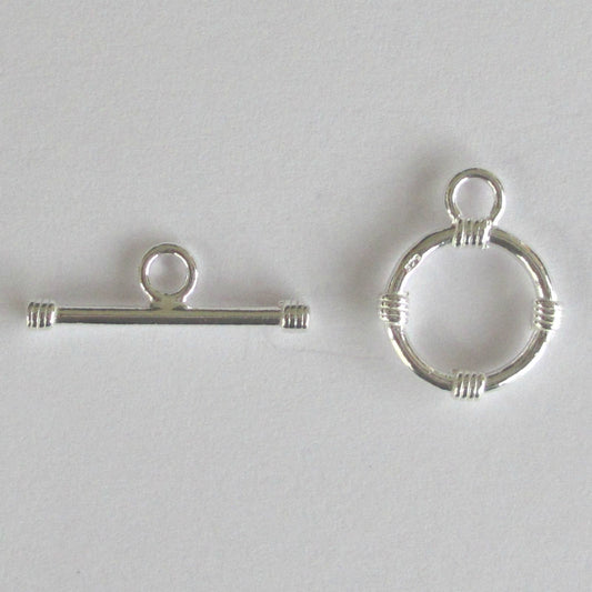 925 Sterling Silver Toggle Clasp (T Bar) 19 x 12mm