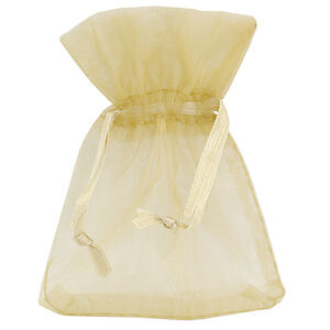 Small Organza JEWELLERY POUCHES / bags - Gold - 4 pack