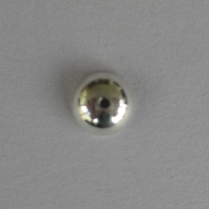 Sterling Silver 6mm Bead Cap with 1mm hole - pack 20