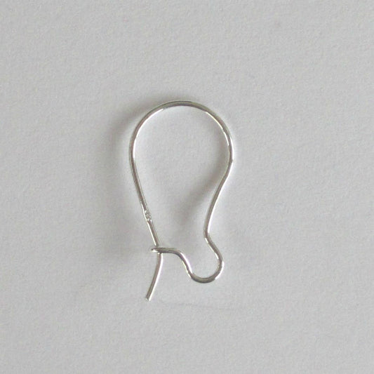 Sterling Silver Kidney Ear Wires (findings)- Pack of 10 (5 Pairs)
