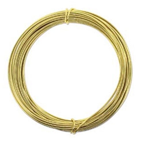 Aluminum Craft Wire 12 Gauge 39 Feet Light Gold