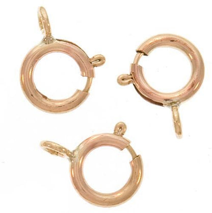 14K Gold Filled Spring Ring Round Clasps 5.5mm (20)