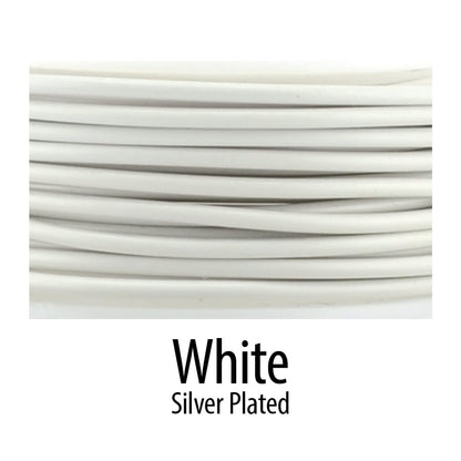 Artistic Wire Silver Plated Tarnish Resistant Colored Copper Craft Wire, White, 18 Gauge, 20 ft