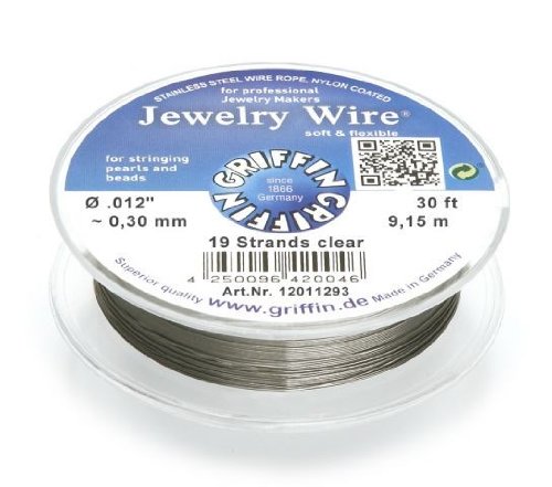 Griffin Beading Wire 0.30mm 19 Strand Stainless Steel Jewellery Wire 9.15 m