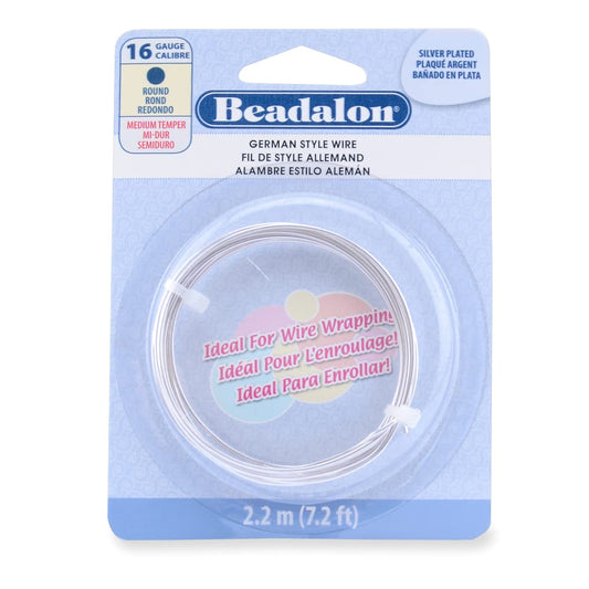 Beadalon German Style Wire for Jewelry Making, Round