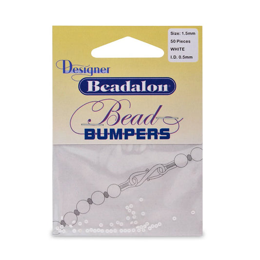 Artistic Wire Beadalon Bead Bumper White, 50-Piece
