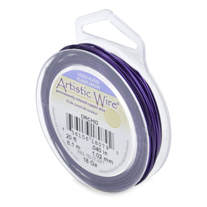 Artistic Wire Silver Plated Wire - Dead Soft  Various Gauge Tarnish Resistant Colored