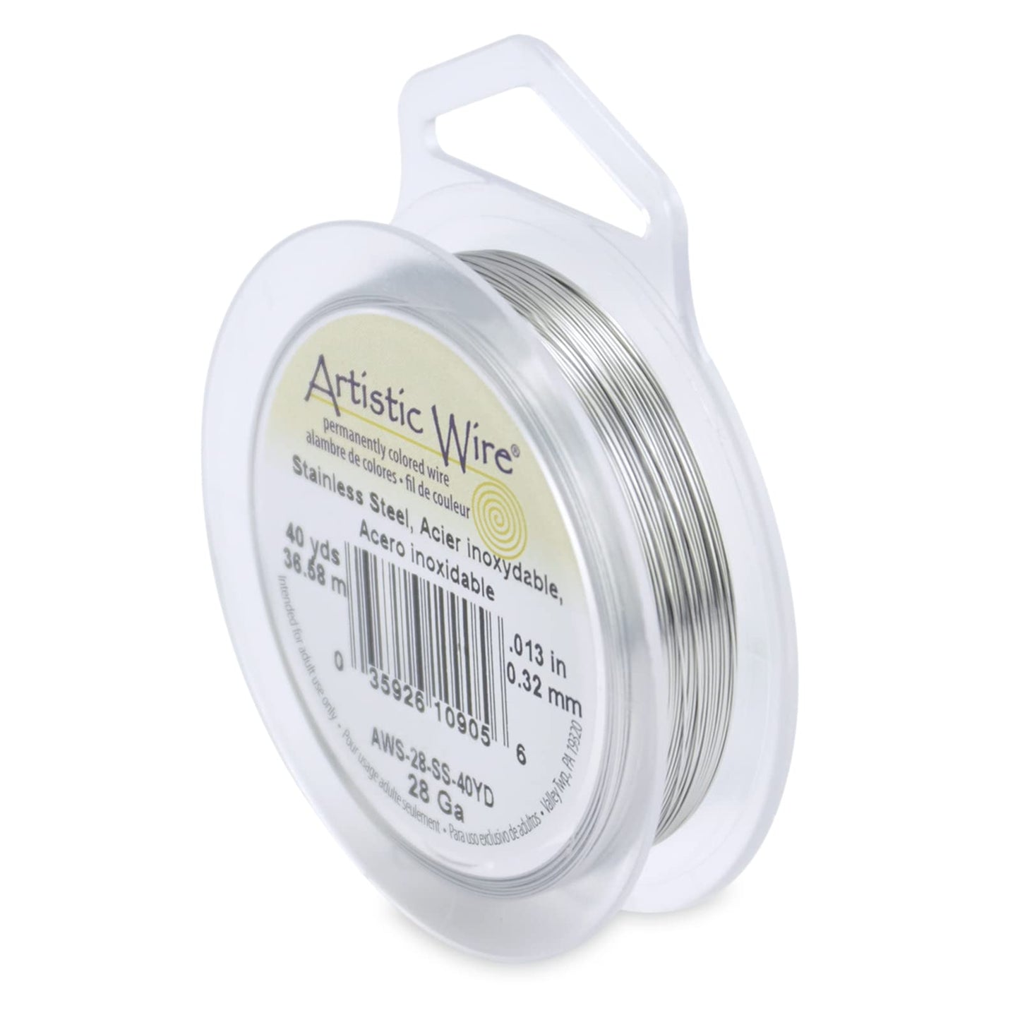 Artistic Wire, Gauge / 1.3 mm Stainless Steel Craft Wire
