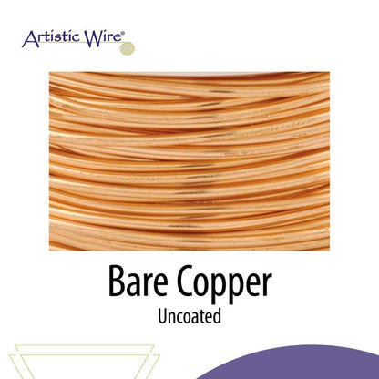 Artistic Wire, Bare Copper Craft Wire, 26 Gauge