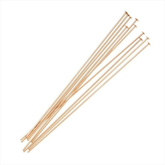 Gold Filled Filled Head Pins, 24-Gauge, 1-Inch, 14K Gold 10 pieces