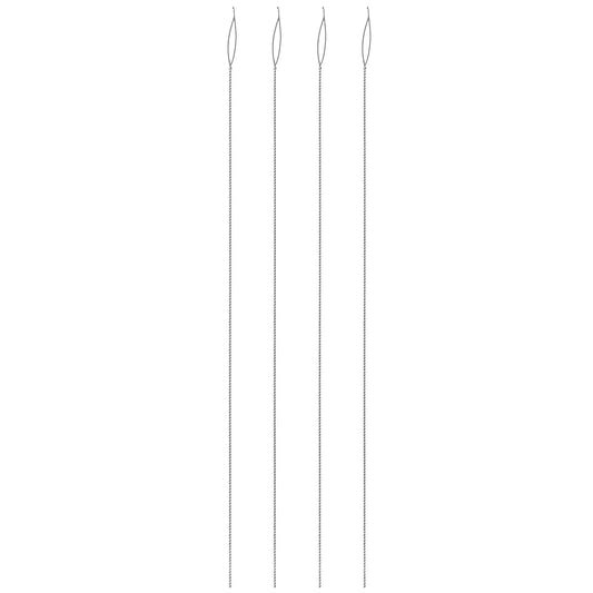 Beadalon 5-inch Heavy Collapsible Eye Needles, Pack of 4