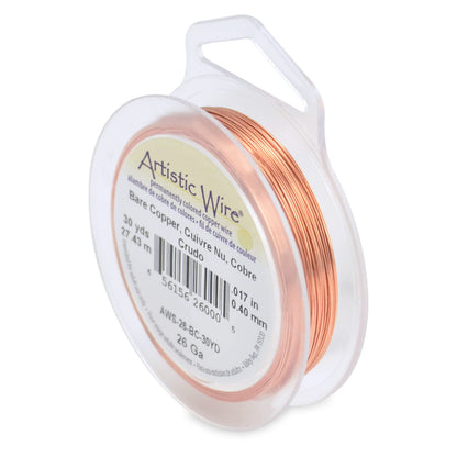 Artistic Wire, Bare Copper Craft Wire, 26 Gauge