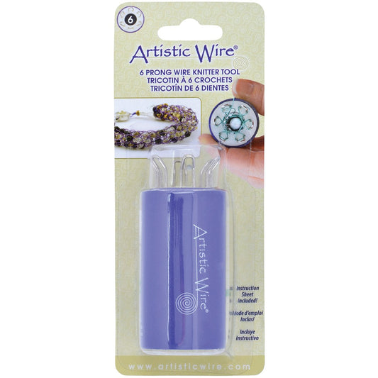 Beadalon Artistic Wire Knitter Tool-4 Prong, Blue