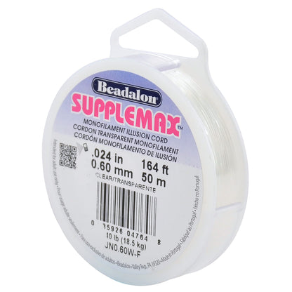 Beadalon Supplemax 0.60mm (0.24in) Clear 50m