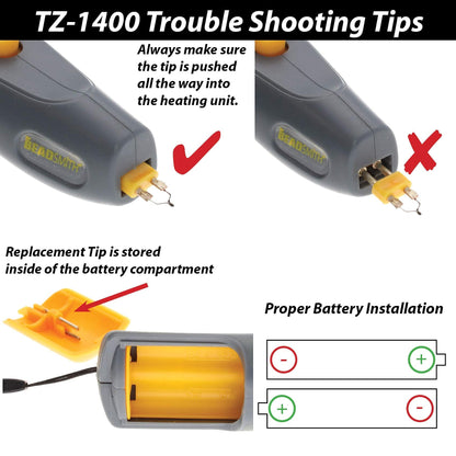 Thread Zap Ultra Replacement Tip 2 Pack TZ1400 Thread Burner Tool
