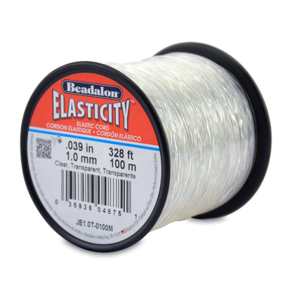 Beadalon Elasticity Stretch Cord, 1 mm-100 Meter Spool