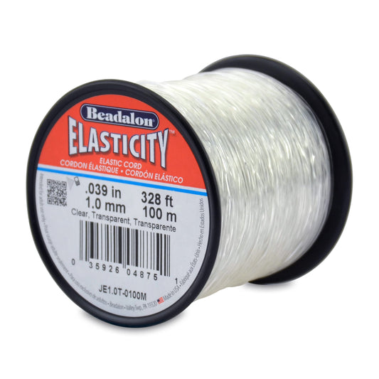 Beadalon Elasticity Stretch Cord, Rubber, 1 mm-100 m