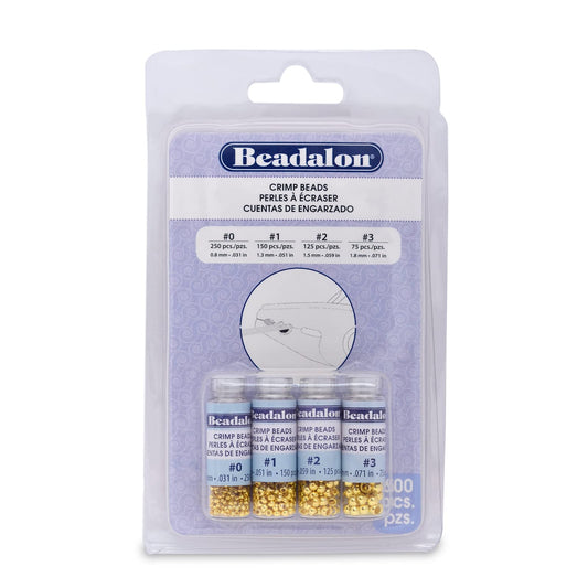 Beadalon Crimp Tube Assorted Sizes Variety Pack (305A-101)