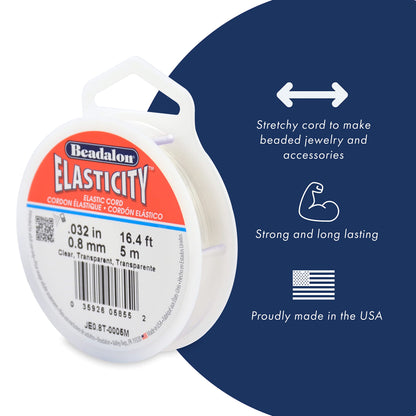 Beadalon Stretch Cord 0.5mm /5M/ Clear