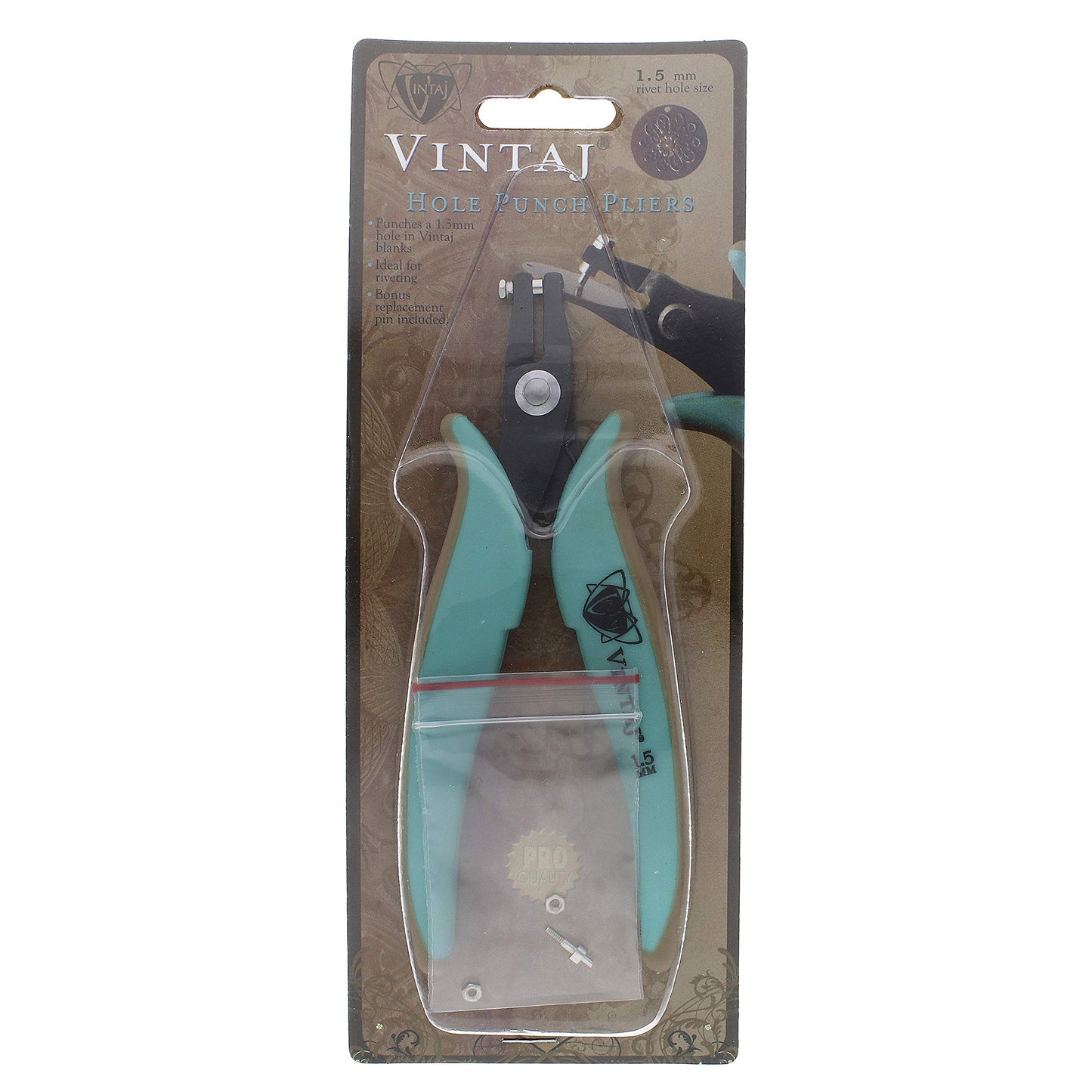 Beadsmith Metal Short Jaw Hole Punch Pliers-5.5-inch