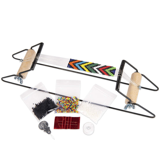 The Beadsmith Metal Bead Loom Kit, Includes Loom (12.5" x 2.5" x 3")