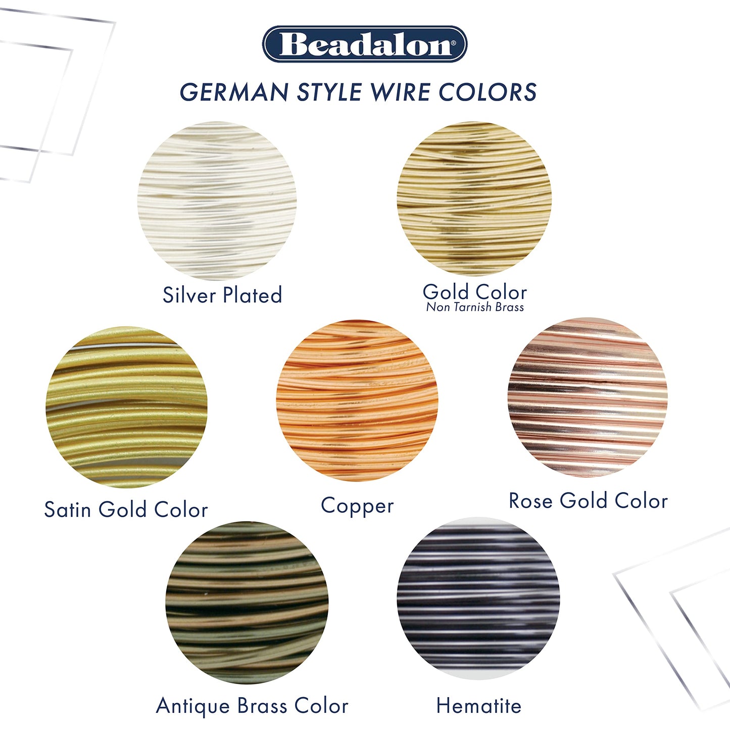 Beadalon German Style Wire-Silver Round - 18 Gauge 13.1'