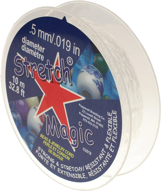 Stretch Magic 10m Spool of Clear .5mm Cord