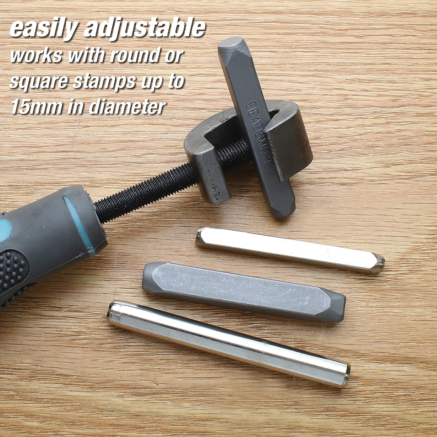 Beadsmith Universal Stamp Hold UP to 15MM, Steel, 6.5"