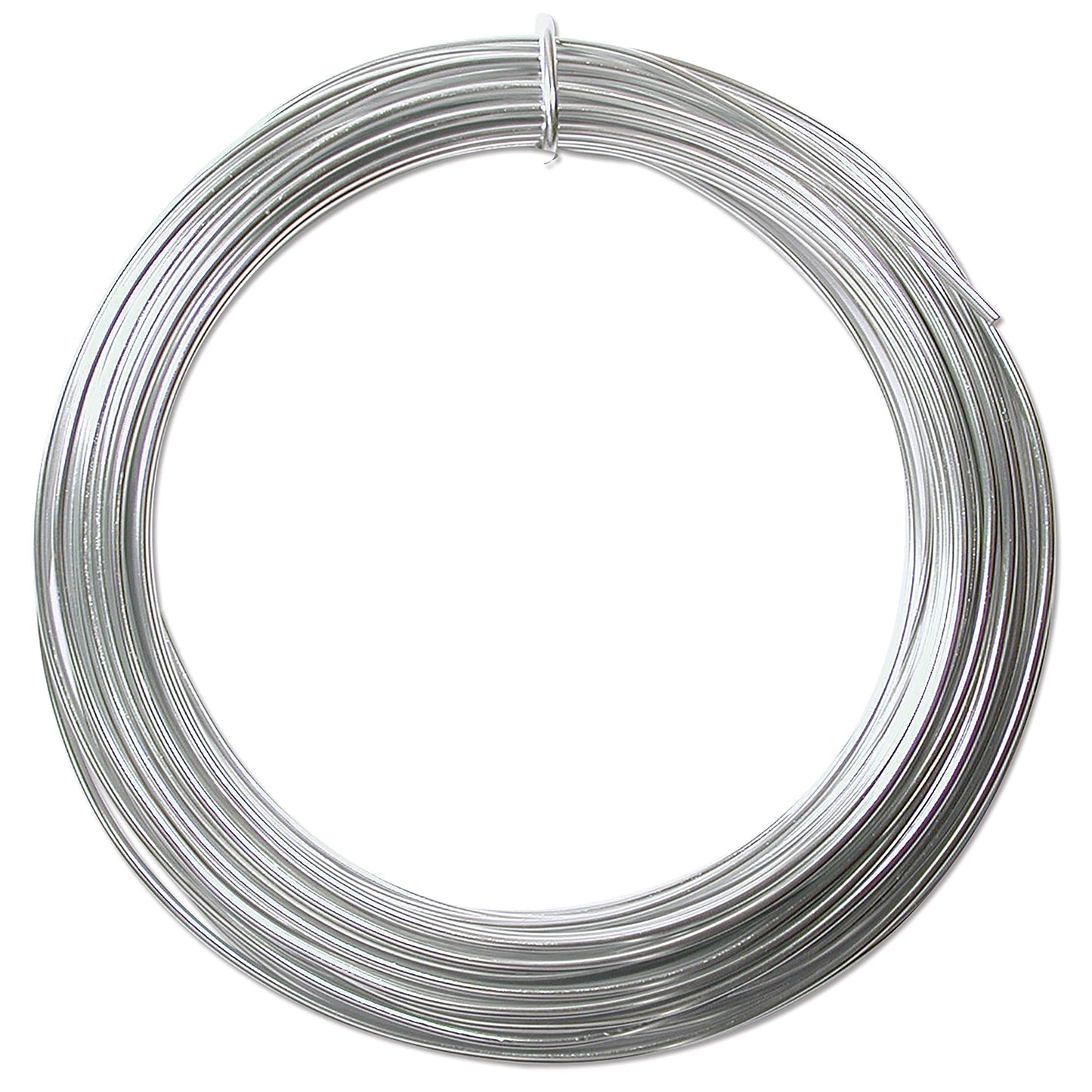 Beadsmith Aluminum Wire 12 Gauge 39' Coil-Silver