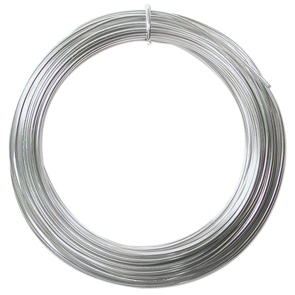 Beadsmith Aluminum Wire 12 Gauge 39' Coil-Silver