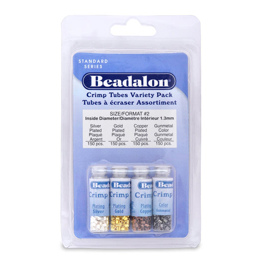 Beadalon Crimp Tubes VP Size 2 600pc by Beadalon